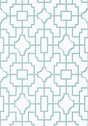 Thibaut FRETWORK Spa Blue Wallpaper