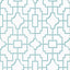Thibaut Fretwork Spa Blue Wallpaper