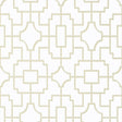 Thibaut Fretwork Beige Wallpaper