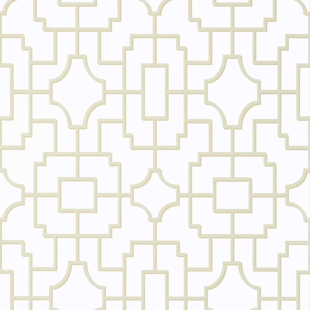 Thibaut Fretwork Beige Wallpaper