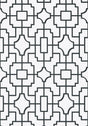 Thibaut FRETWORK Black Wallpaper