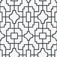 Thibaut Fretwork Black Wallpaper