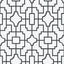 Thibaut Fretwork Black Wallpaper