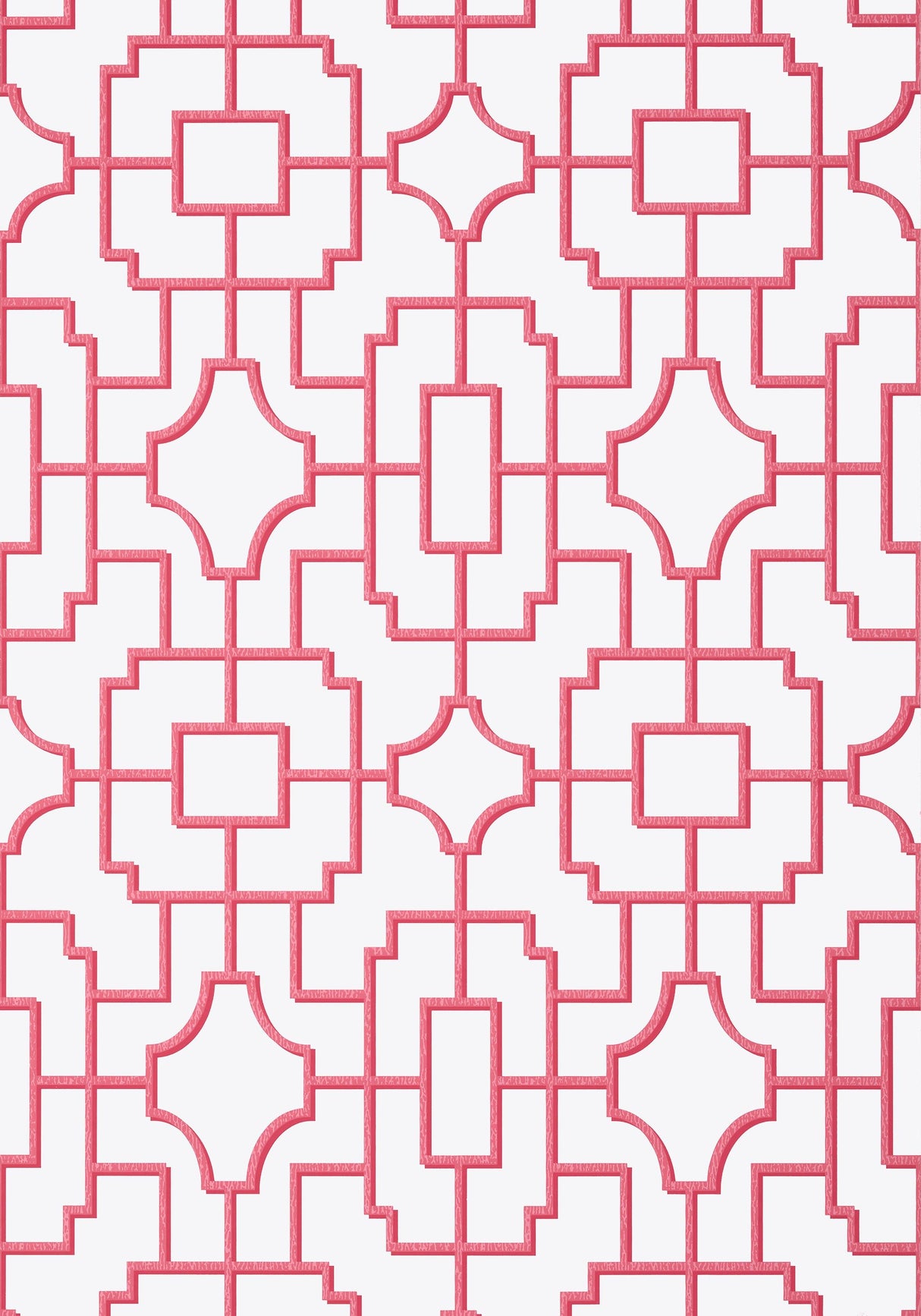 Thibaut FRETWORK Pink Wallpaper