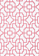 Thibaut FRETWORK Pink Wallpaper