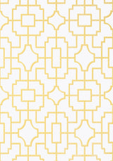Thibaut FRETWORK Yellow Wallpaper