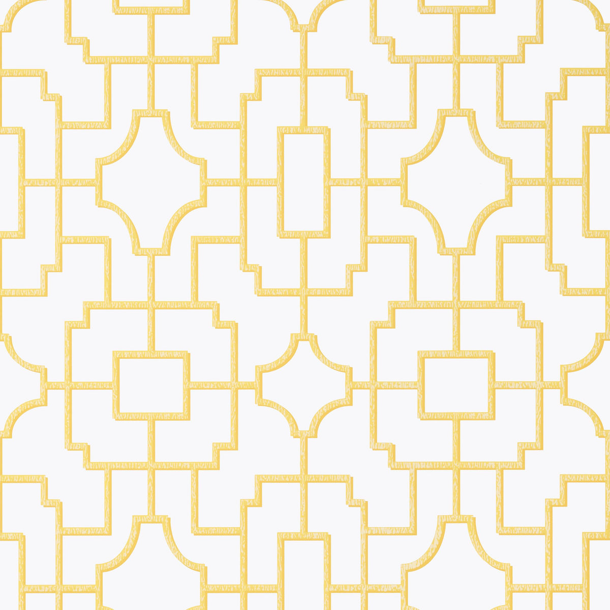 Thibaut Fretwork Yellow Wallpaper