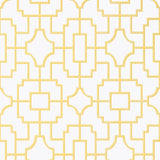 Thibaut Fretwork Yellow Wallpaper