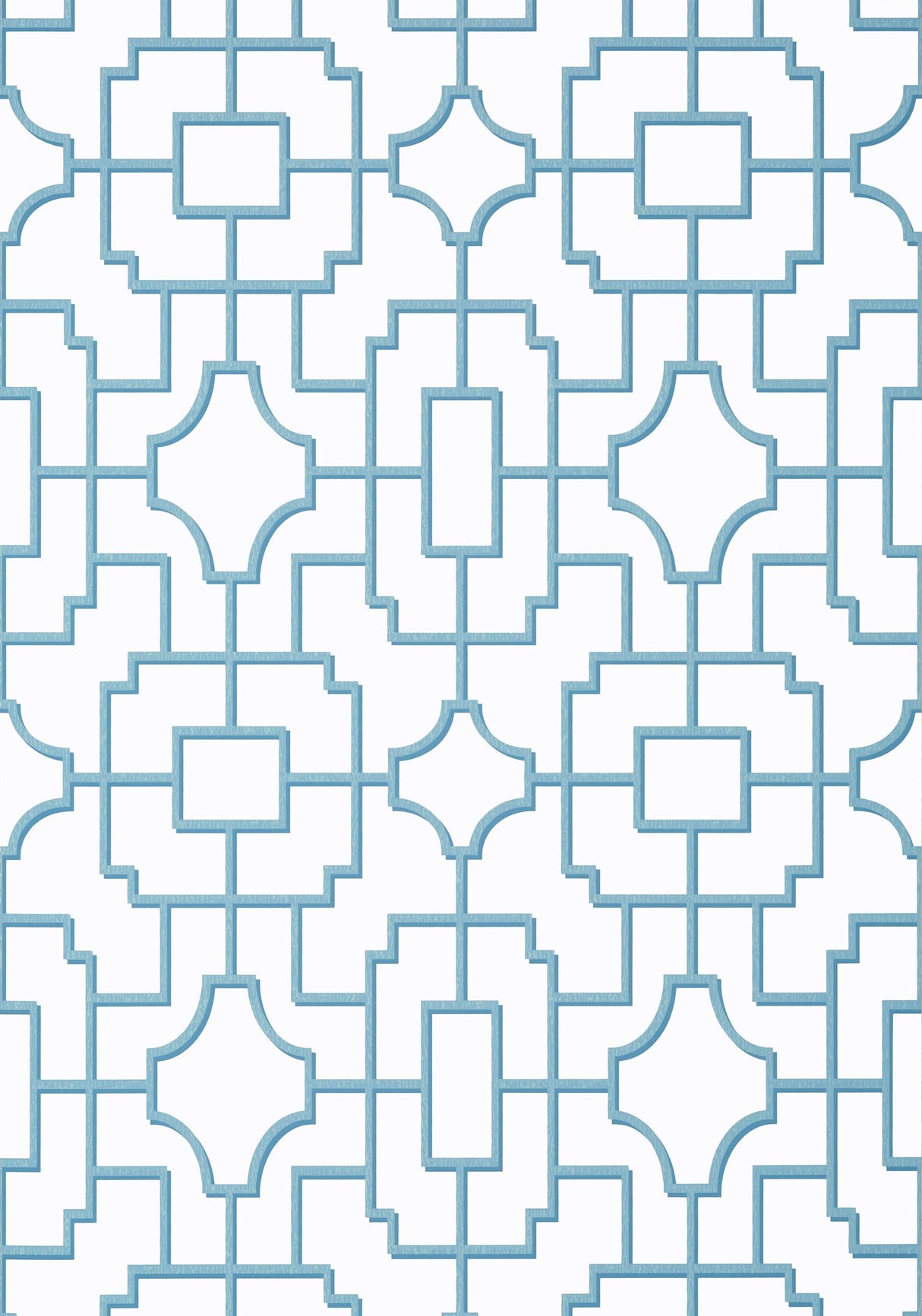 Thibaut FRETWORK Light Blue Wallpaper