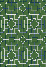 Thibaut FRETWORK Emerald Wallpaper
