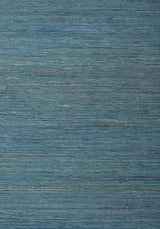 Thibaut RAFFIA PALM Peacock Blue Wallpaper