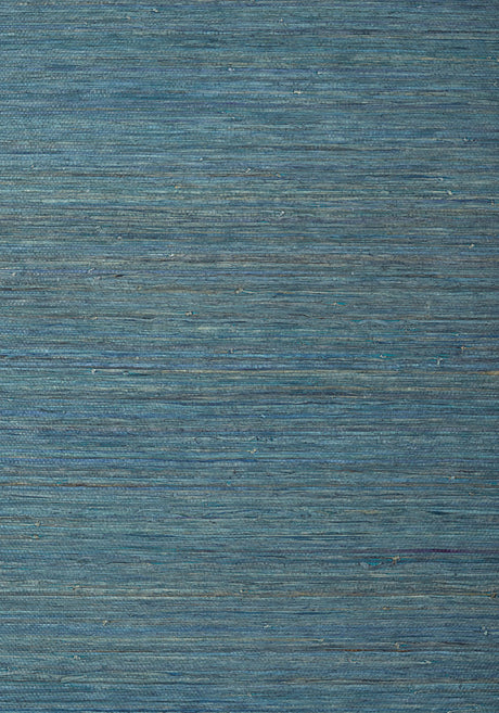 Thibaut RAFFIA PALM Peacock Blue Wallpaper