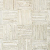 Thibaut Mosaic Weave White Wallpaper