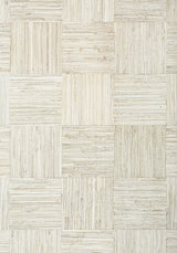 Thibaut MOSAIC WEAVE White Wallpaper