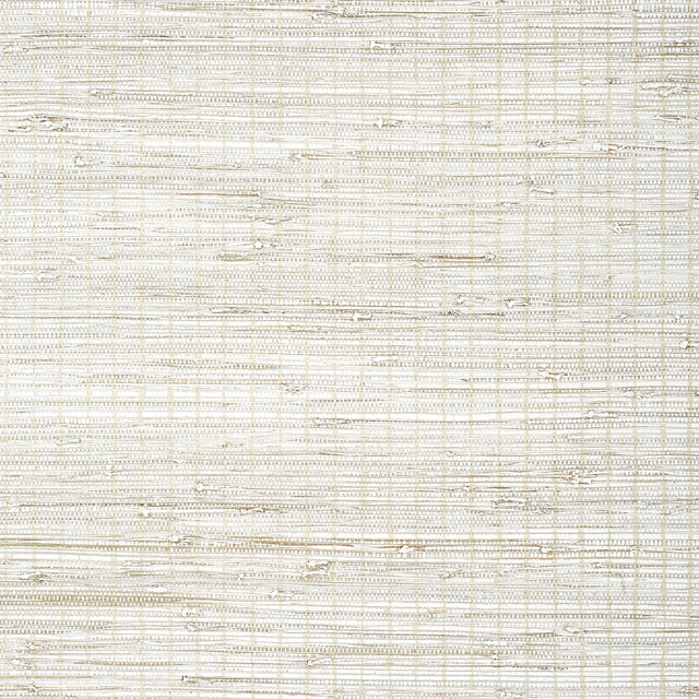 Thibaut Sutton Stripe Beige On White Wallpaper