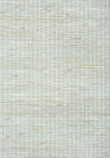 Thibaut SUTTON STRIPE White on Robin's Egg Wallpaper