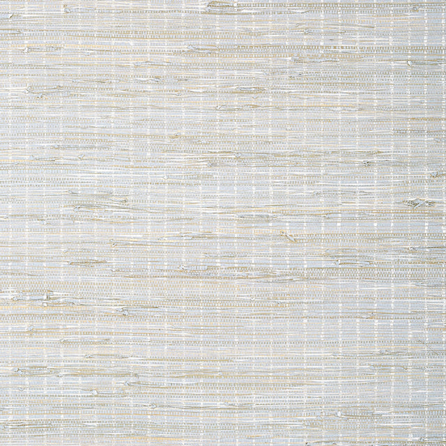 Thibaut Sutton Stripe White On Grey Wallpaper