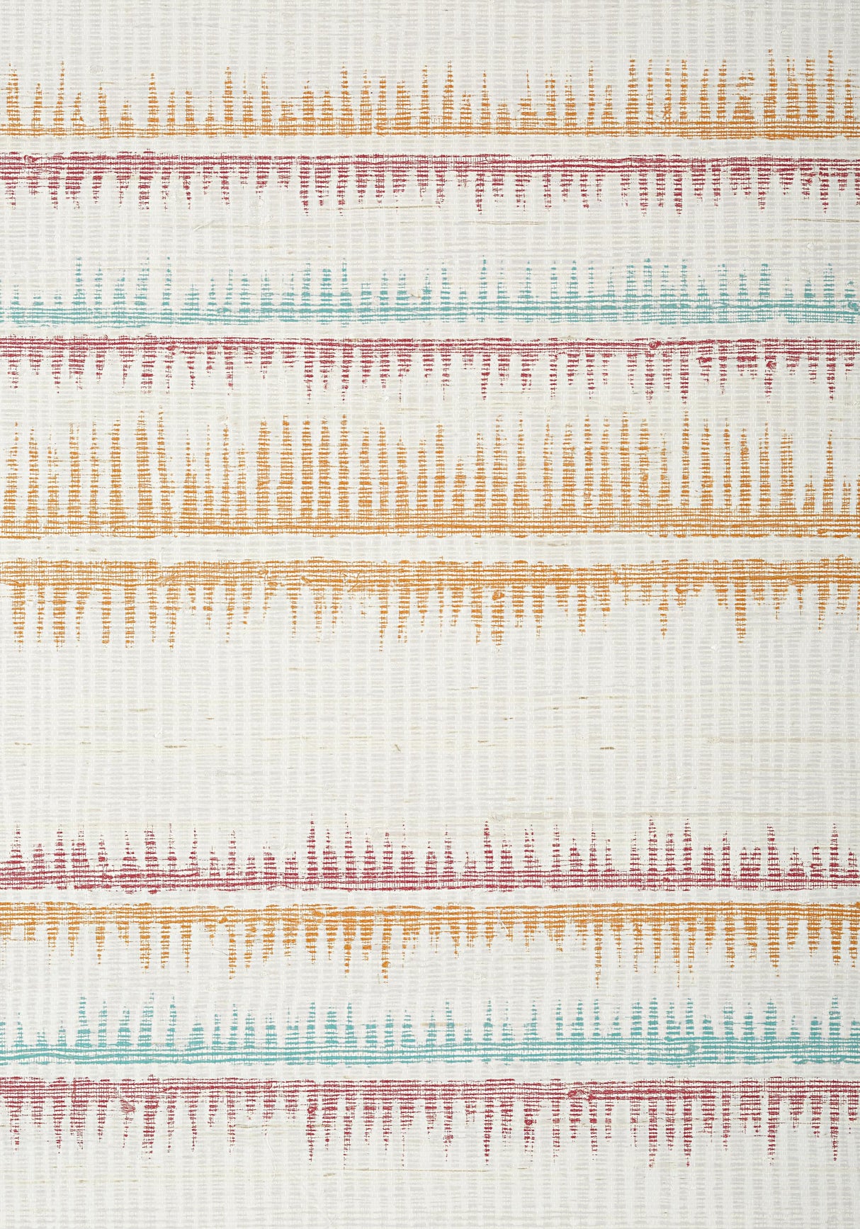 Thibaut PASSAGE Melon and Turquoise Wallpaper