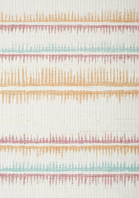 Thibaut PASSAGE Melon and Turquoise Wallpaper