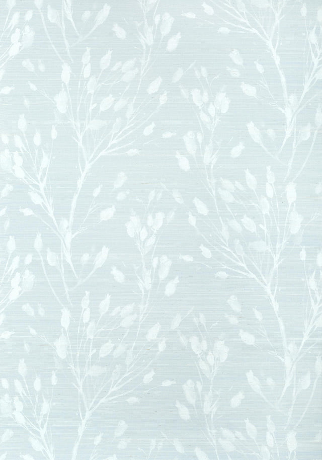 Thibaut WILD FLOWER Sleepy Blue Wallpaper