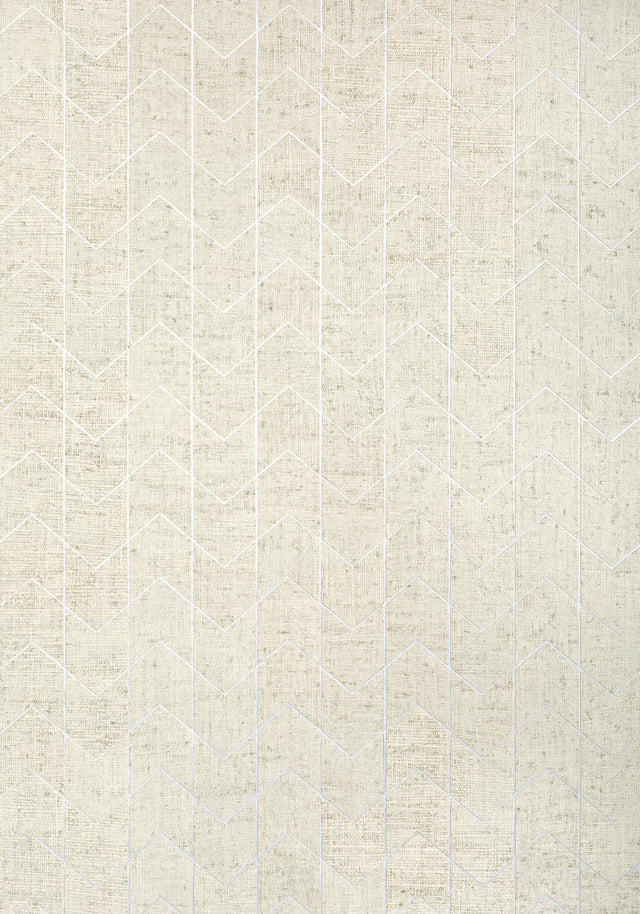 Thibaut CORDOZA WEAVE Light Grey Wallpaper