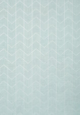 Thibaut CORDOZA WEAVE Spa Blue and Silver Wallpaper