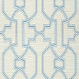 Thibaut Promenade Cream And Blue Wallpaper