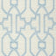Thibaut Promenade Cream And Blue Wallpaper