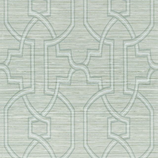 Thibaut Promenade Robin'S Egg Wallpaper