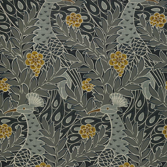 Thibaut Desmond Black And Charcoal Wallpaper