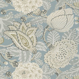 Thibaut Mitford Aqua Wallpaper