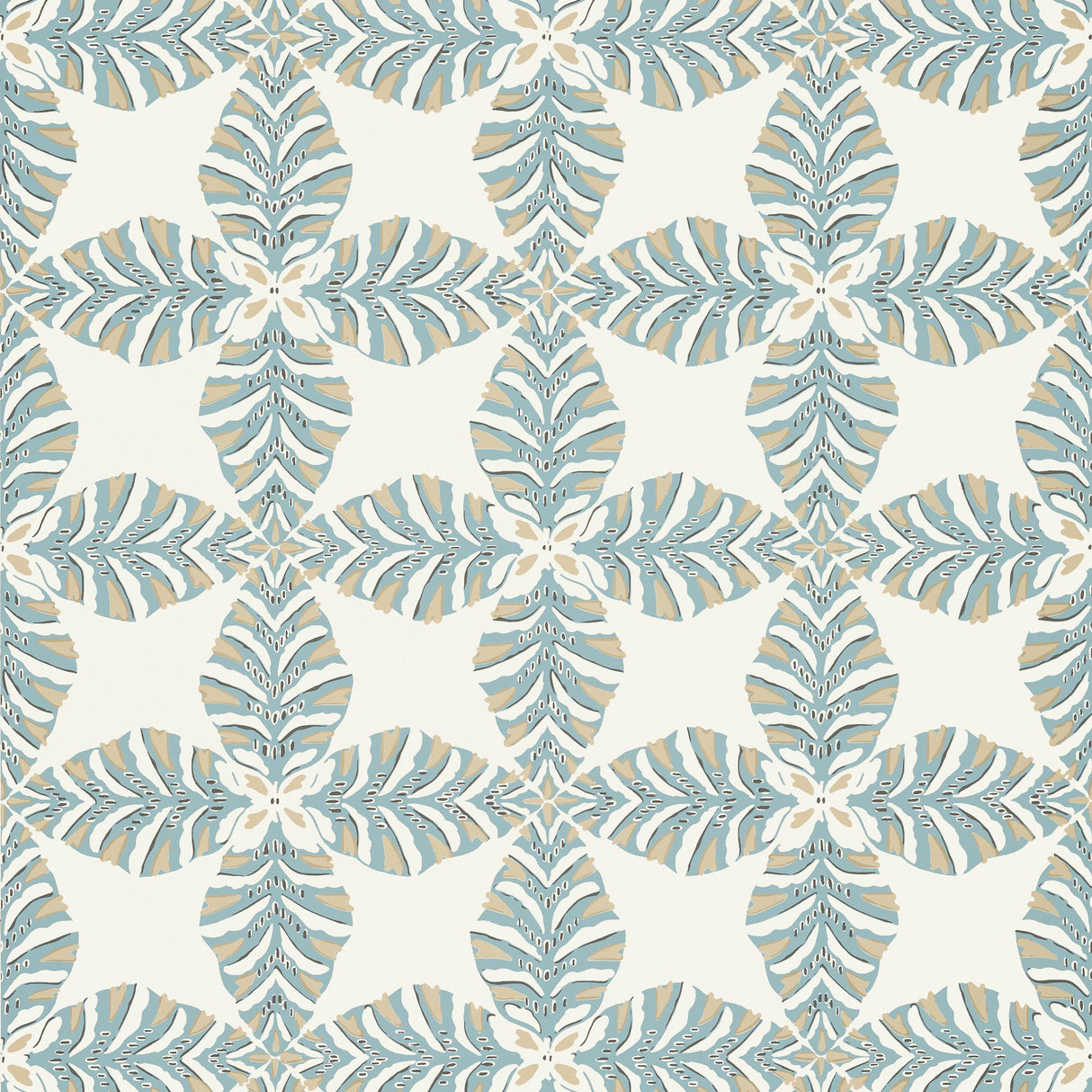 Thibaut Starleaf Aqua Wallpaper