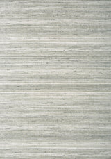 Thibaut WILD SILK Charcoal on Metallic Silver Wallpaper