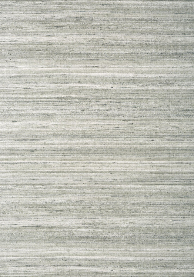 Thibaut WILD SILK Charcoal on Metallic Silver Wallpaper