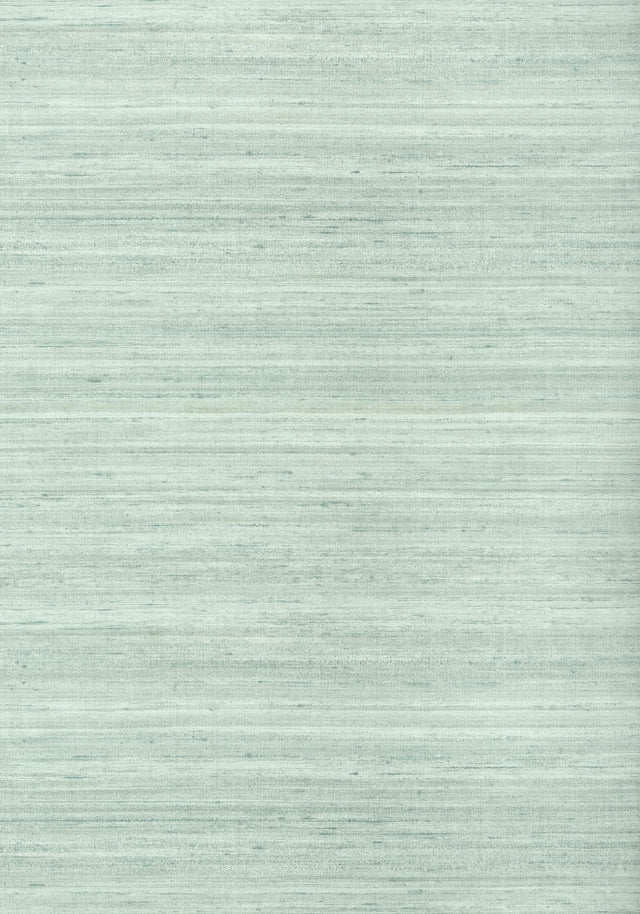 Thibaut WILD SILK Aqua Wallpaper