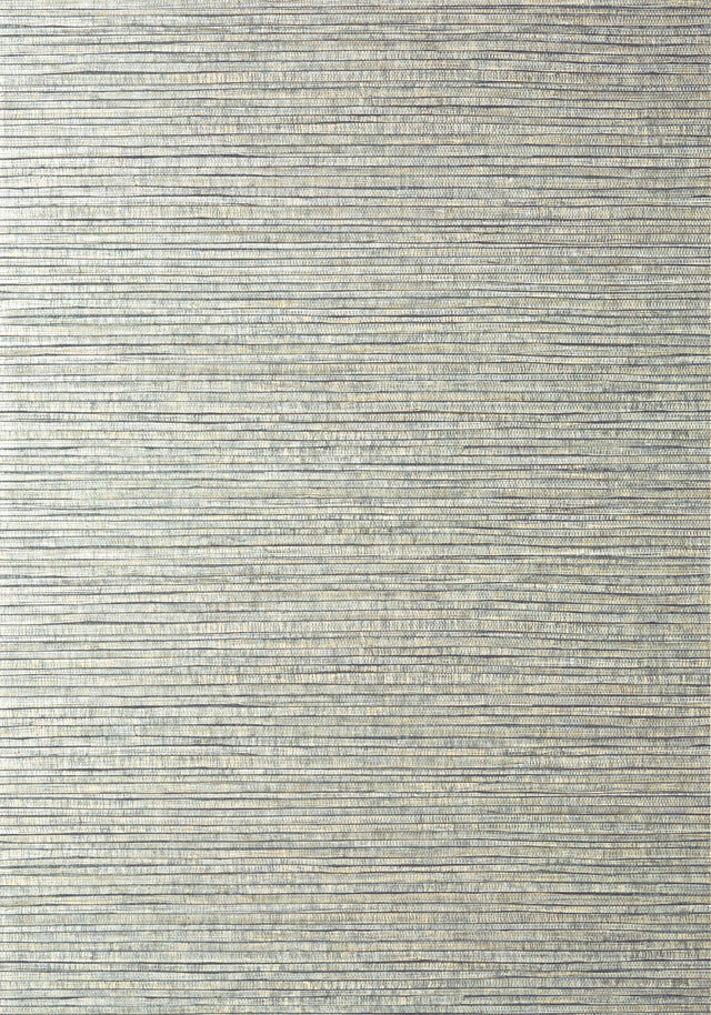 Thibaut WOODY GRASS Metallic Silver Wallpaper