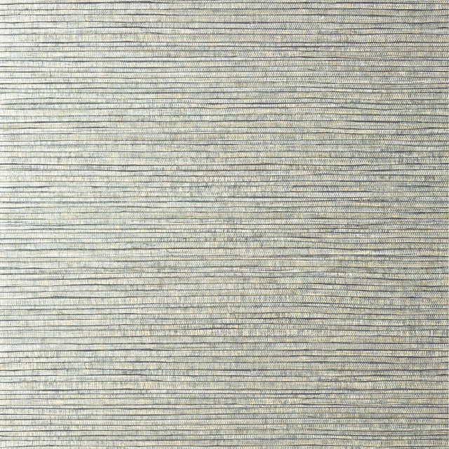 Thibaut Woody Grass Metallic Silver Wallpaper