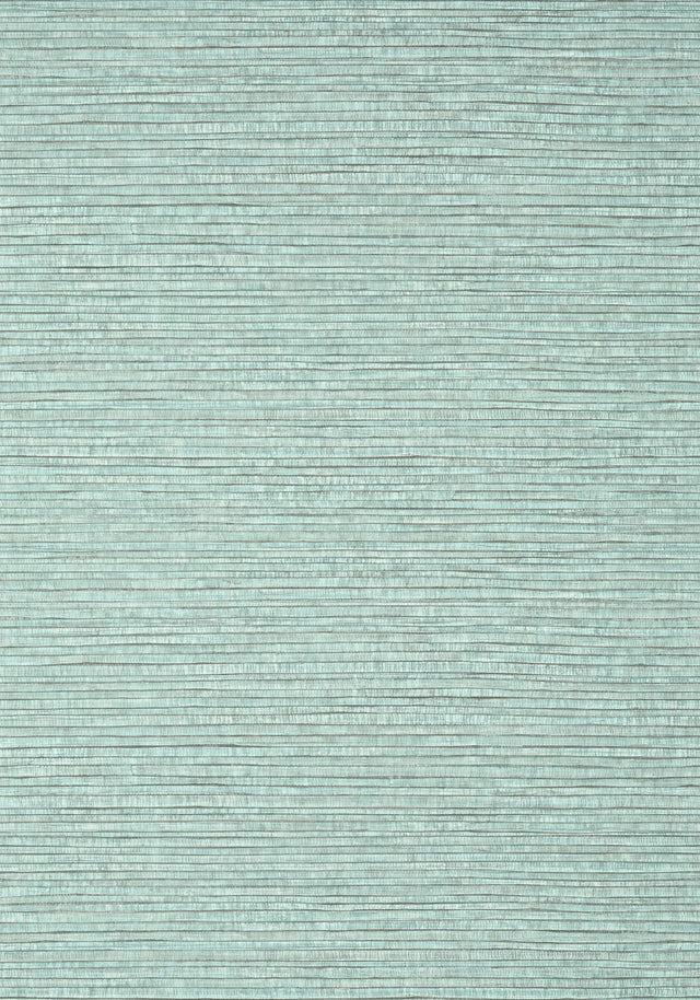 Thibaut WOODY GRASS Aqua and Grey Wallpaper