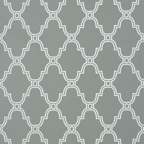 Thibaut Stanbury Trellis Charcoal Wallpaper