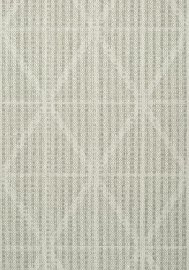 Thibaut CAFE WEAVE TRELLIS Putty Wallpaper