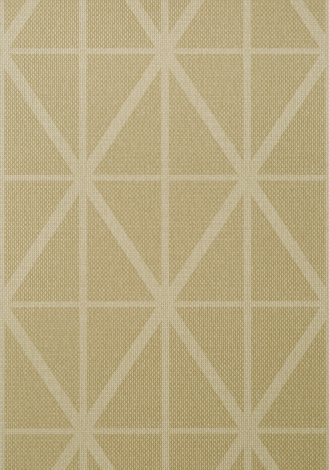 Thibaut CAFE WEAVE TRELLIS Camel Wallpaper