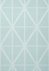 Thibaut CAFE WEAVE TRELLIS Soft Blue Wallpaper