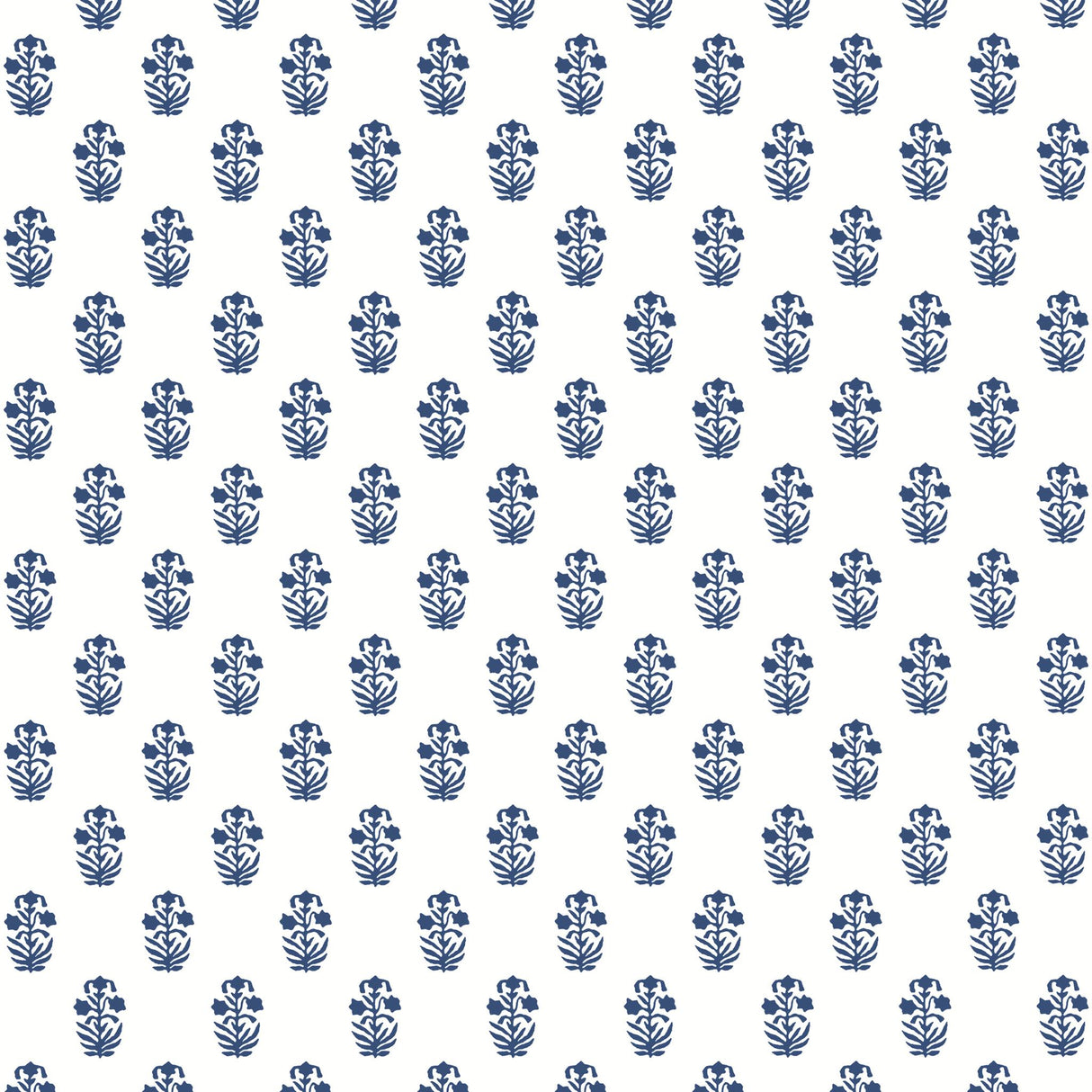 Thibaut CORWIN Navy on White Wallpaper