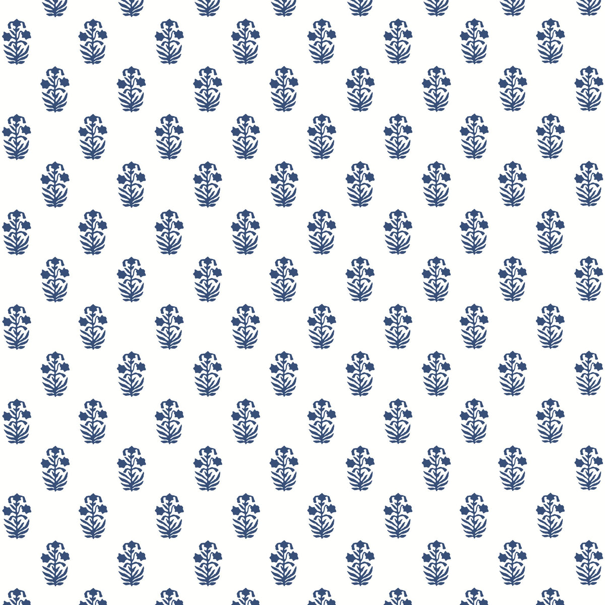 Thibaut Corwin Navy On White Wallpaper