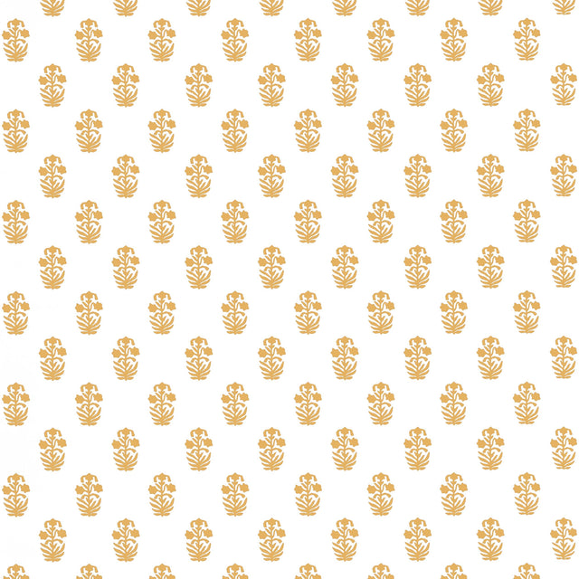 Thibaut Corwin Gold On White Wallpaper