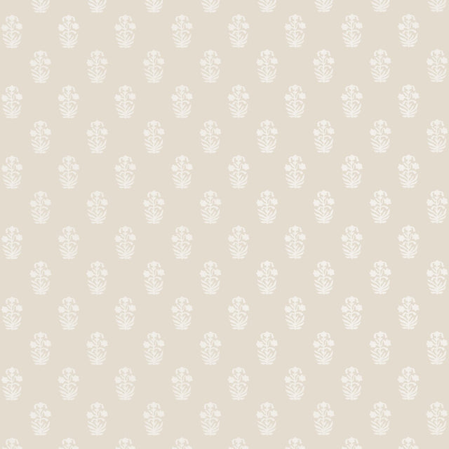 Thibaut CORWIN White on Natural Wallpaper