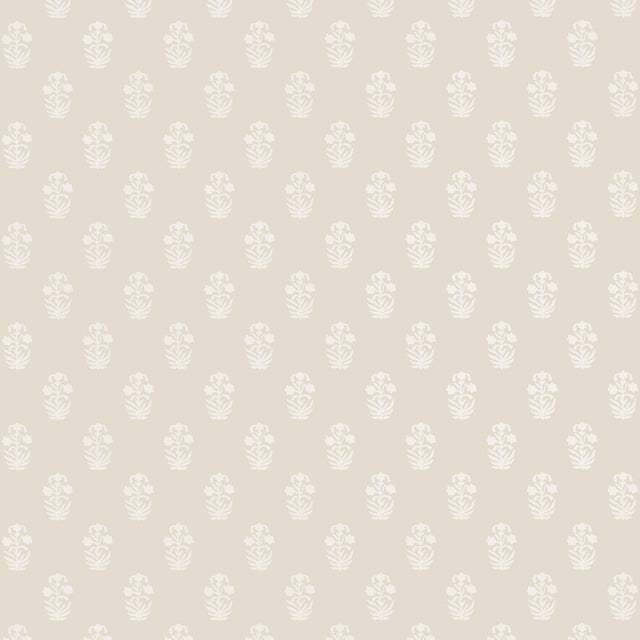 Thibaut Corwin White On Natural Wallpaper
