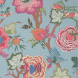 Thibaut INDIENNE JACOBEAN Raspberry and Teal Wallpaper