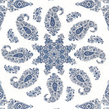 Thibaut East India Blue And White Wallpaper