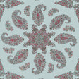 Thibaut East India Raspberry And Teal Wallpaper